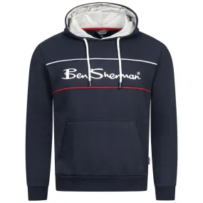 BEN SHERMAN Two Colour Panel Hombre Sudadera con capucha 0067811-MARINO