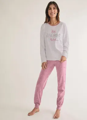 Pijama mujer algodón fino DIASSI Meow