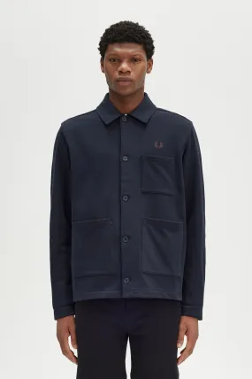 Sobrecamisa en tejido de sudadera grueso