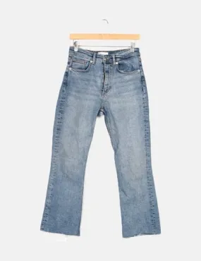 Zara Jeans denim azul recto